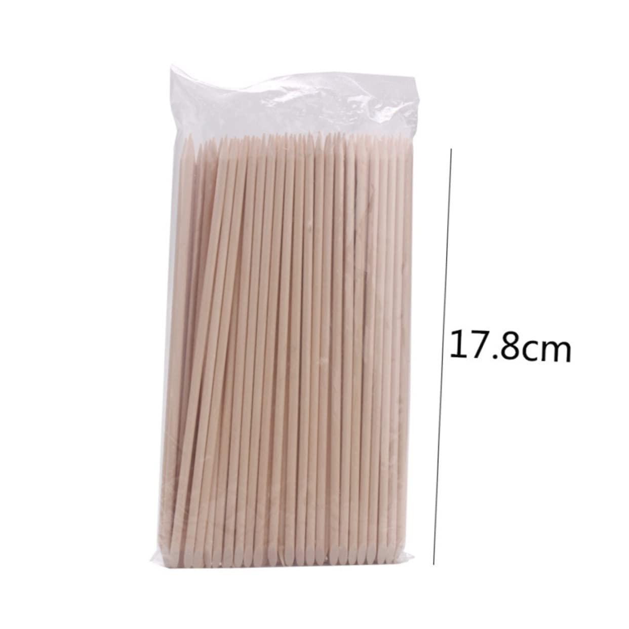 Mipcase Mipcase Wooden Nail Art Stick 200pcs Cuticle Remover Set Sticks Cuticle Cleaner