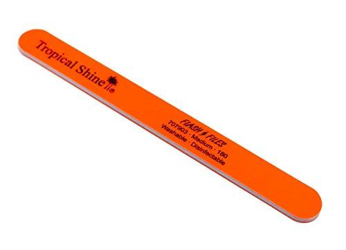 Tropical Shine Tropical Shine Orange Flash Nail File Medium 180 Grit. Orange Board 1 Pc.