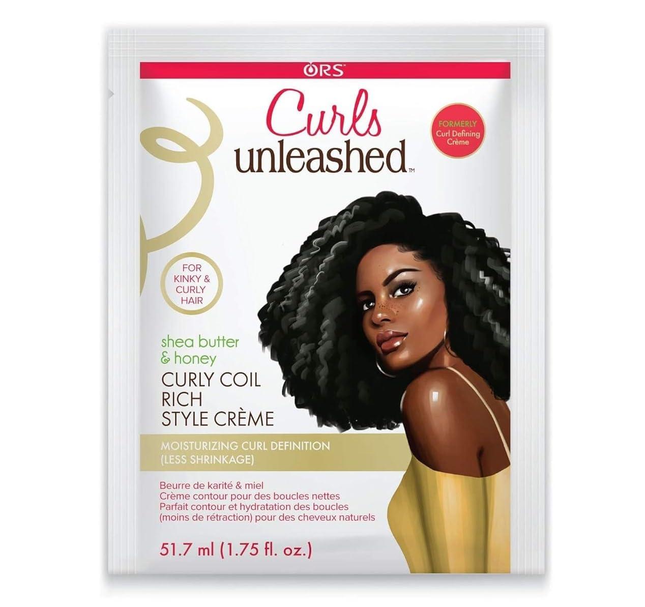 ORS ORS Curls Unleashed Shea Butter and Honey Curly Coil Rich Style Creme Travel Packet 1.75 Ounces (Pack of 12)
