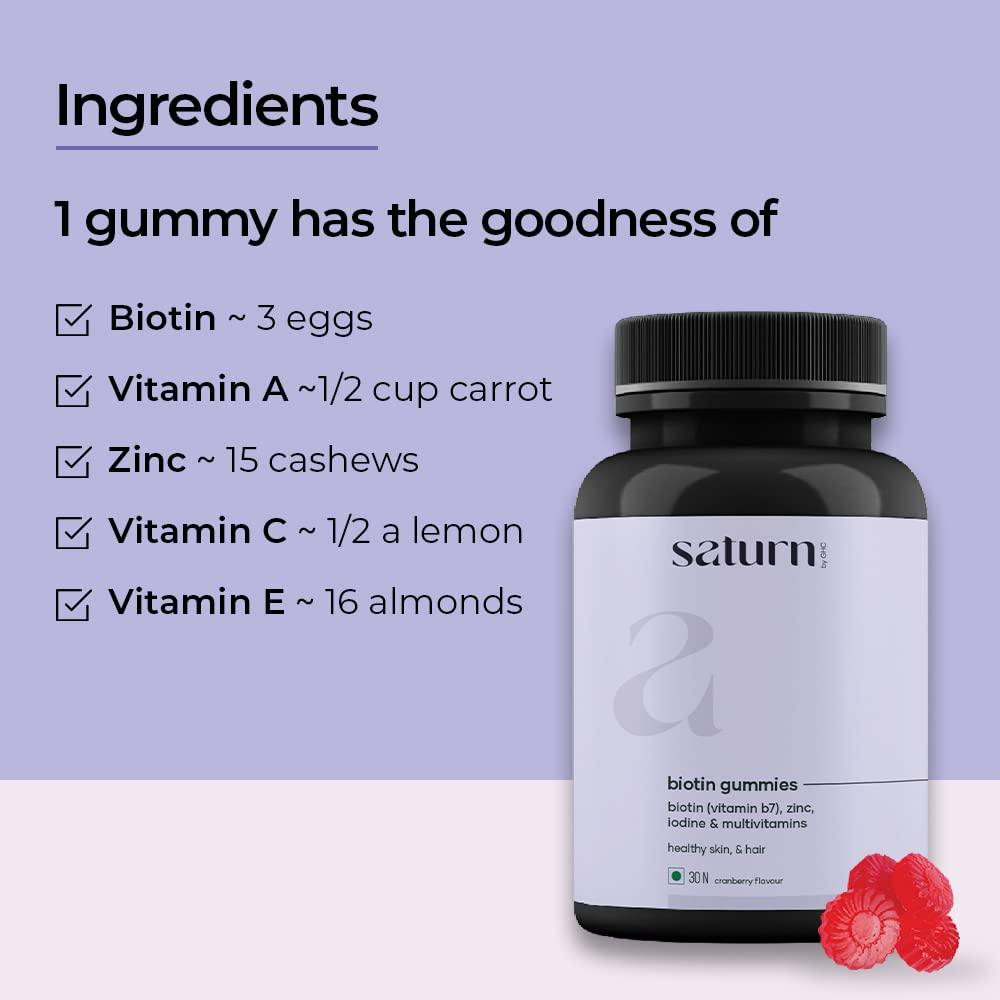 Mars Saturn by GHC Hair Growth Oil (200 Ml), Growwb Hair Nourishing Shampoo (200 Ml) & Biotin Gummies (30 N) For Hair Fall & Hair Growth, Paraben Free, Sls & Sulphate Free - 133.33 Ml (Pack Of 3) Standard