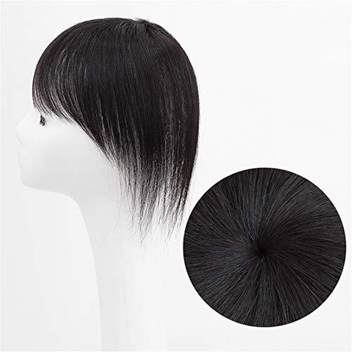 Yanamy Yanamy Short Human Hair Volume Topper Hair Pieces for Thinning Hair and Bald Patches, 8 inches, Dark Brown