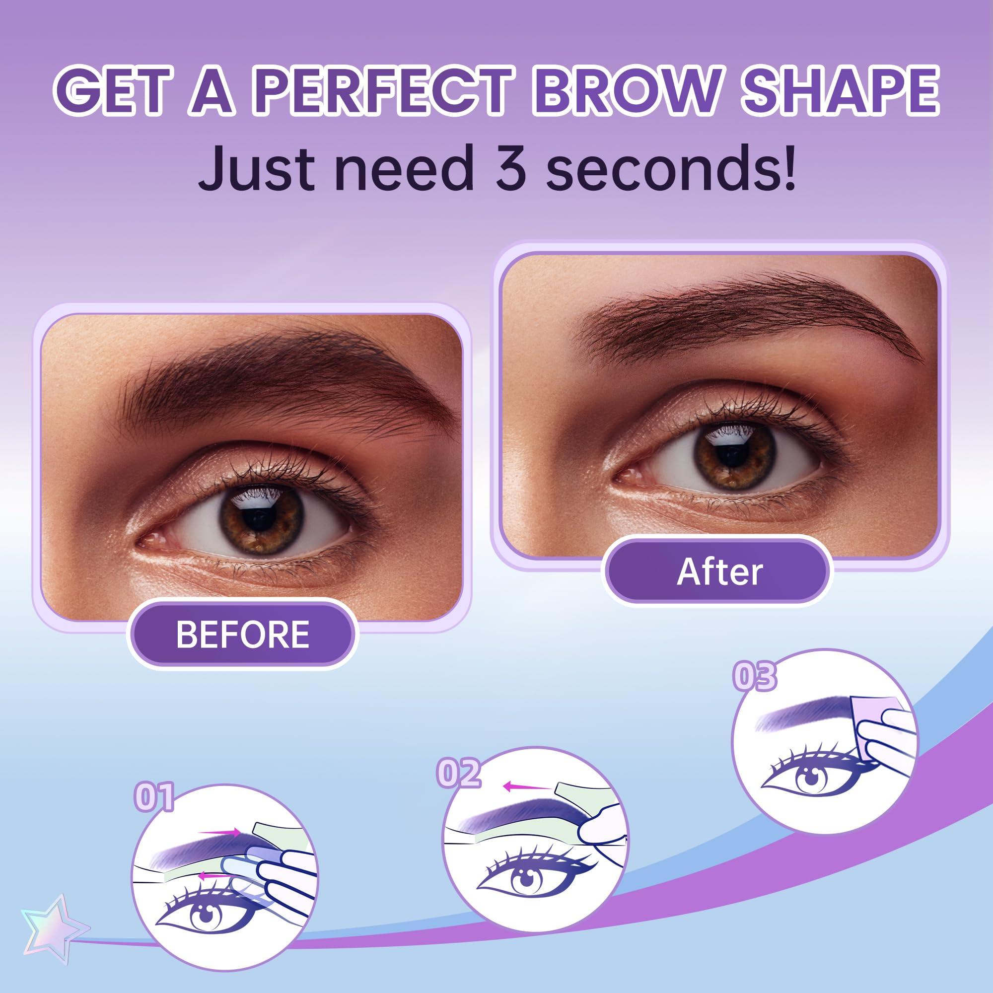 LAWINK Eyebrow Wax Strips Kit Facial Wax Strips for Hair Removal 24 Strips 4 Calming Oil Wipes Mouth waxing wax Eyebrow hair removal Facial Hair Removal for Women LAWINK (Eyebrow)