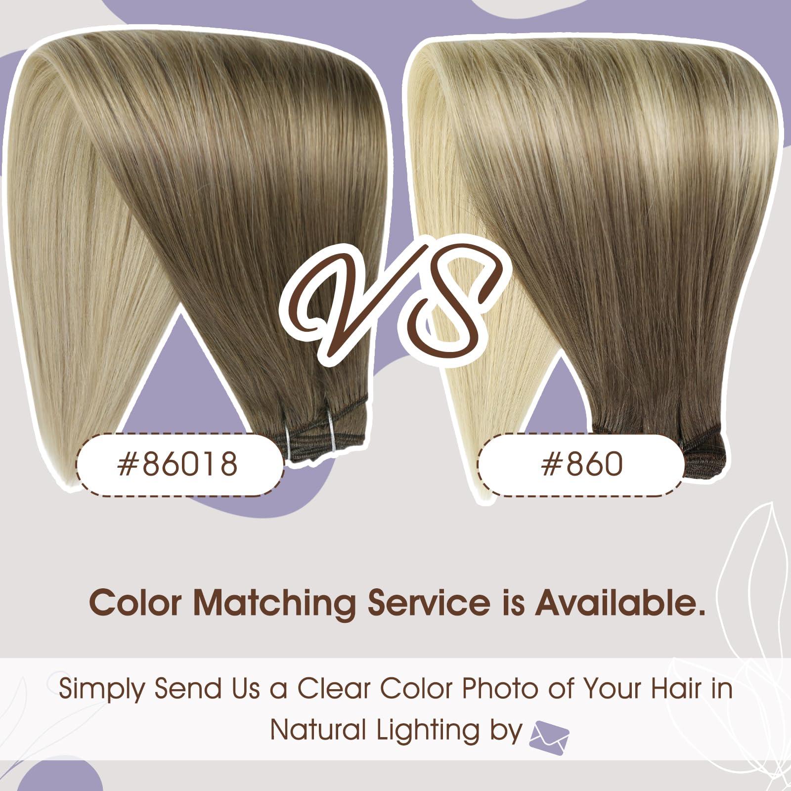 Full Shine Full Shine Balayage Hair Weft Extensions Real Hair Blonde Hair Extensions Sew In Ombre