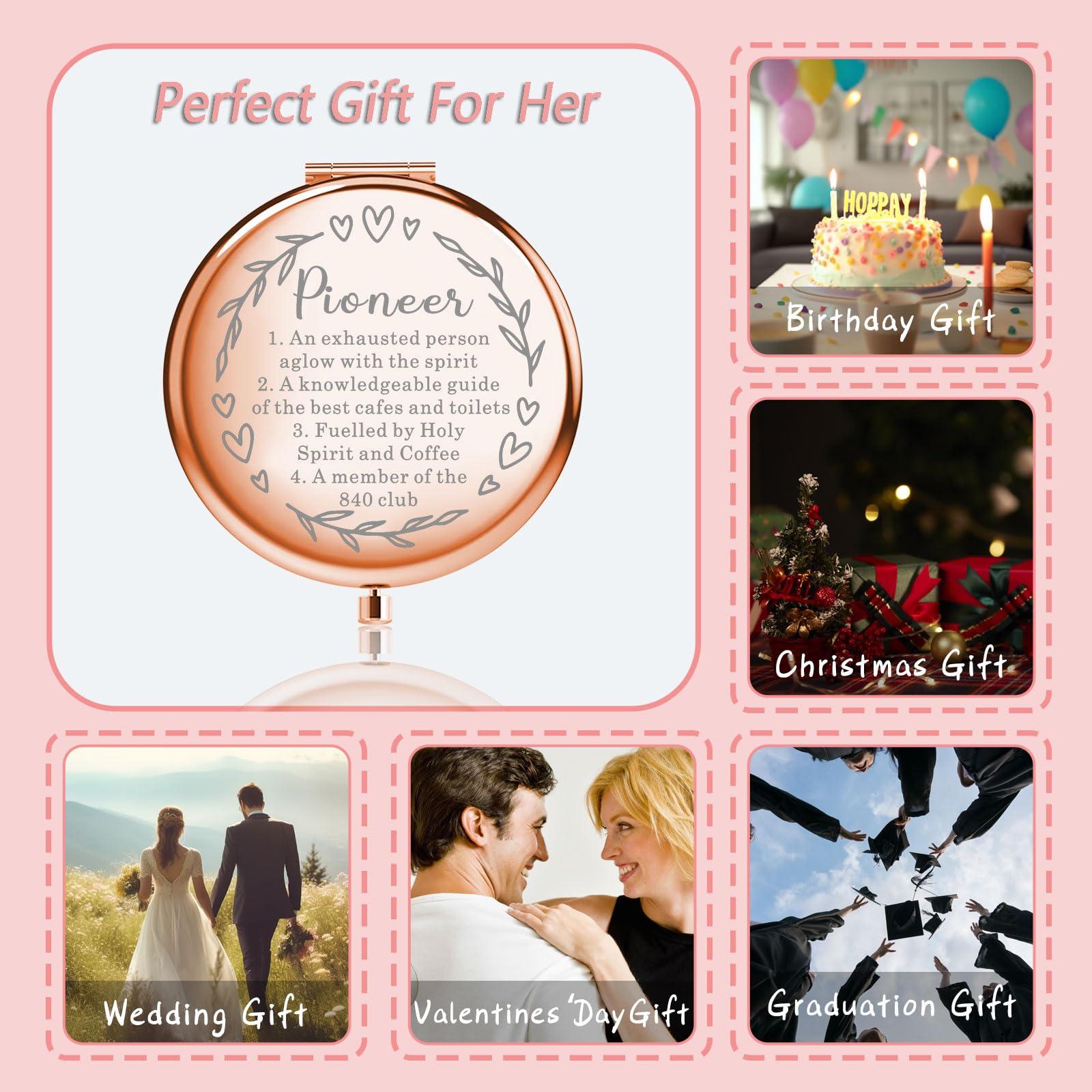 MYOSPARK MYOSPARK JW Pioneer Gift Pioneer Definition Makeup Mirror Pioneer School Gifts for Pioneers Best Life Pioneer Student Gift Pocket Mirror (Pioneer Mirror)