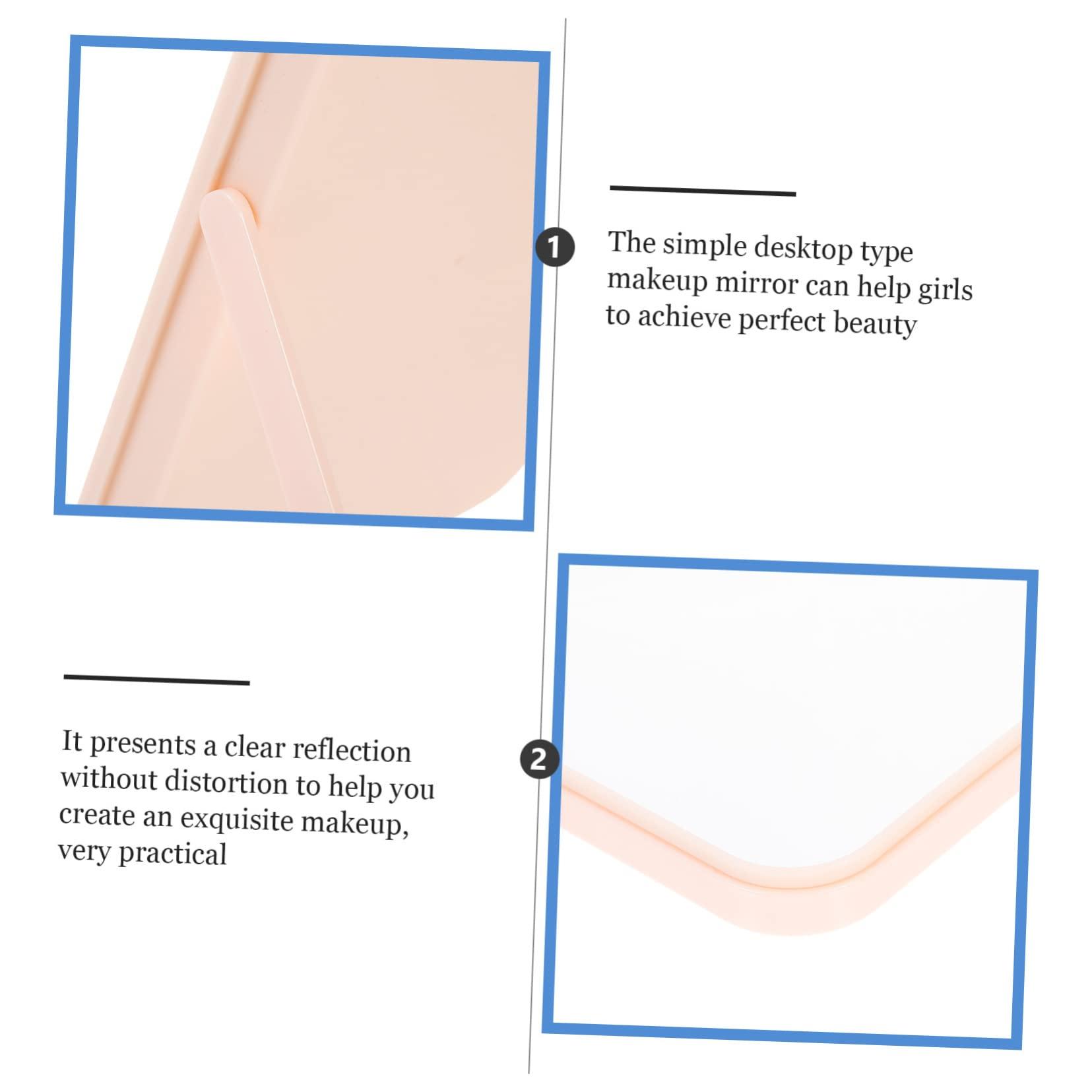 DOITOOL DOITOOL 1pc Folding Vanity Mirror Table Women Vanity Desk Make Dresser Digital Compact Mirror Desk for Vanity Mirrors Cosmetic Mirror Girl Cosmetic Mirror Pp Pink