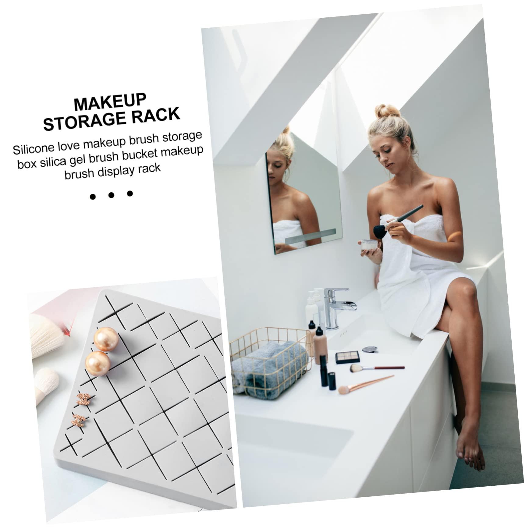 IWOWHERO IWOWHERO Lipstick Display Stand Cosmetic Organizer Rack for Lipstick and Lip Gloss Storage Stylish Makeup Rack for Vanity and Dresser