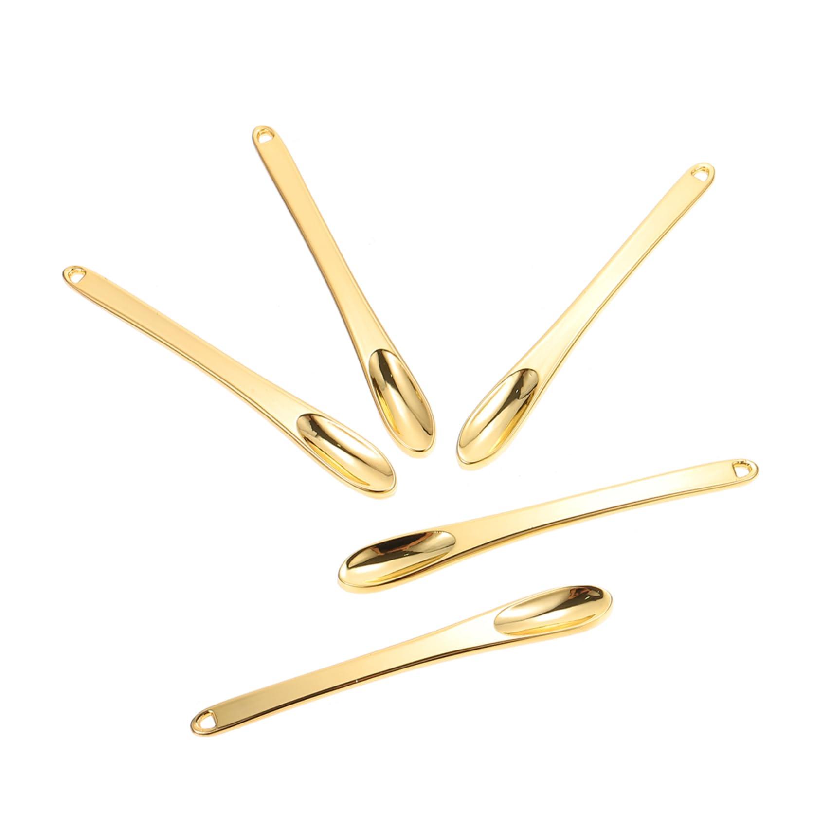 balacoo Balacoo 15 Pcs Face Cream Scoop Small Face Spoon Portable Makeup Beauty Scoop for Facial Cosmetic Makeup Bottle Spatula Massage Cosmetic Bottles Miss Environmental Protection Zinc Alloy