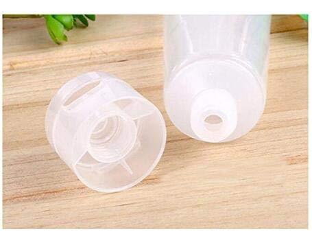 ericotry 20PCS Clear Empty Refillable Plastic Soft Tubes Cosmetic Sample Bottles Jars Makeup Travel Containers For Lip Balms Lip Gloss Shampoo Shower Gel Body Lotion (30ml)