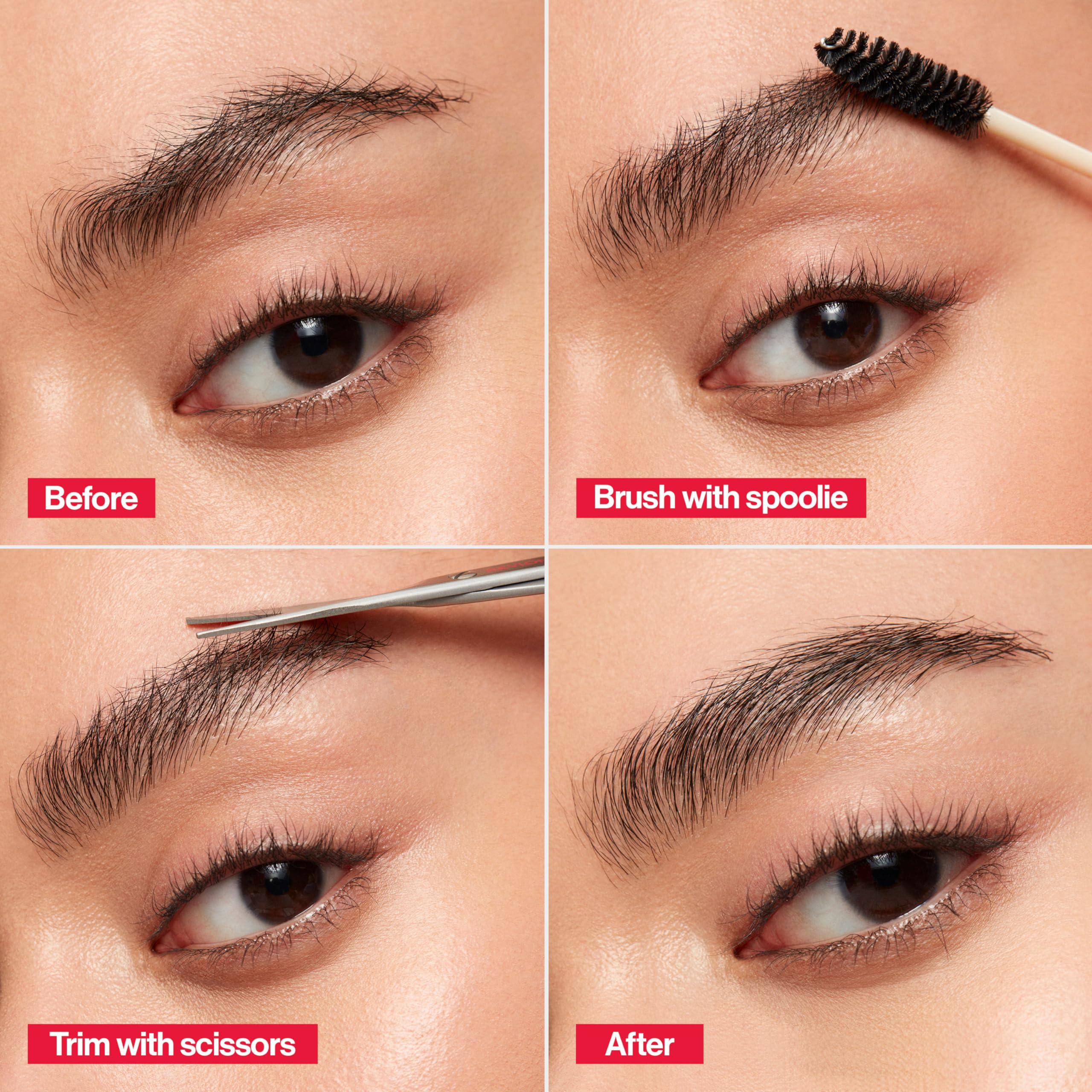 REVLON Revlon Designer Series Brow Set, Trimming and Shaping Eyebrow Kit with Scissors and Spoolie Brush, Easy to Use at Home or on The Go, 1 Count