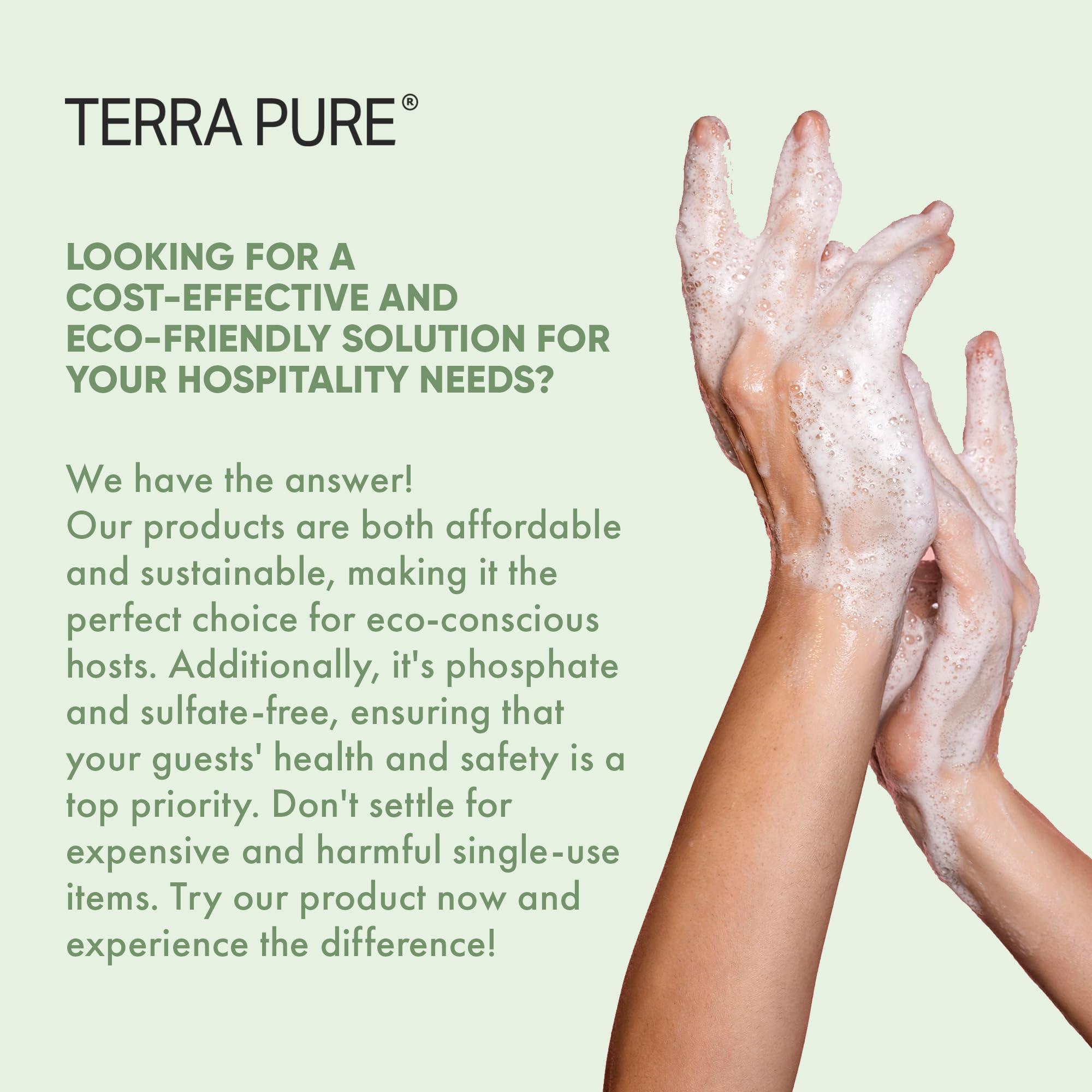 Terra Pure Terra Pure Hotel Hand & Body Wash Soap | Four Gallons | Designed to Refill Soap Dispensers (Set of 4)