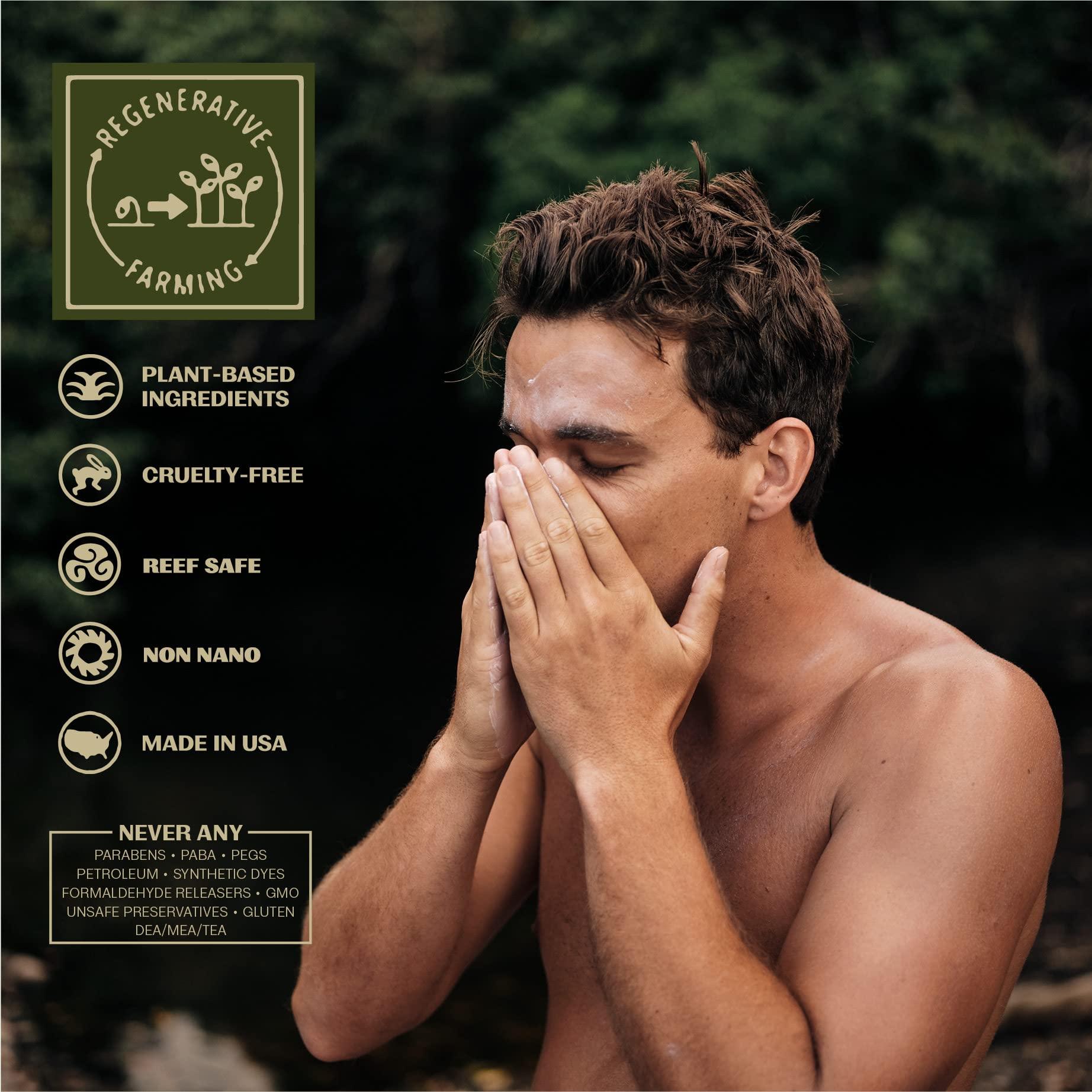 Thrive Natural Care Thrive Natural Care Body Mineral Sunscreen SPF50 - Water Resistant Reef Safe Sunscreen with Broad Spectrum Clear Zinc Oxide Sun Block - Vegan, 5.8 Oz (Pack of 2)