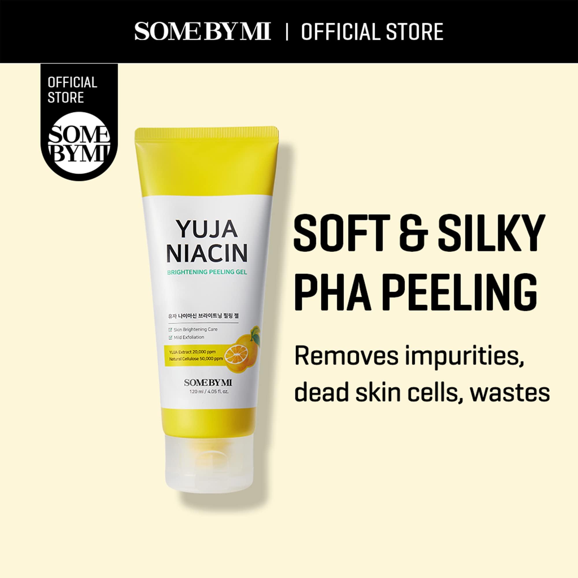 SOME BY MI SOME BY MI Yuja Niacin Brightening Peeling Gel - 4.23Oz, 120ml - Made from Yuja Extract for Sensitive Skin - Mild Daily Face Wash for Brightening and Moisturizing Effect - Korean Skin Care