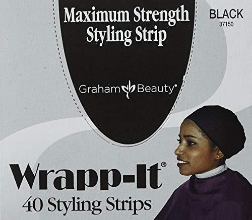 Graham Graham Beauty Wrapp-it Styling Strips, Black (Pack of 2)