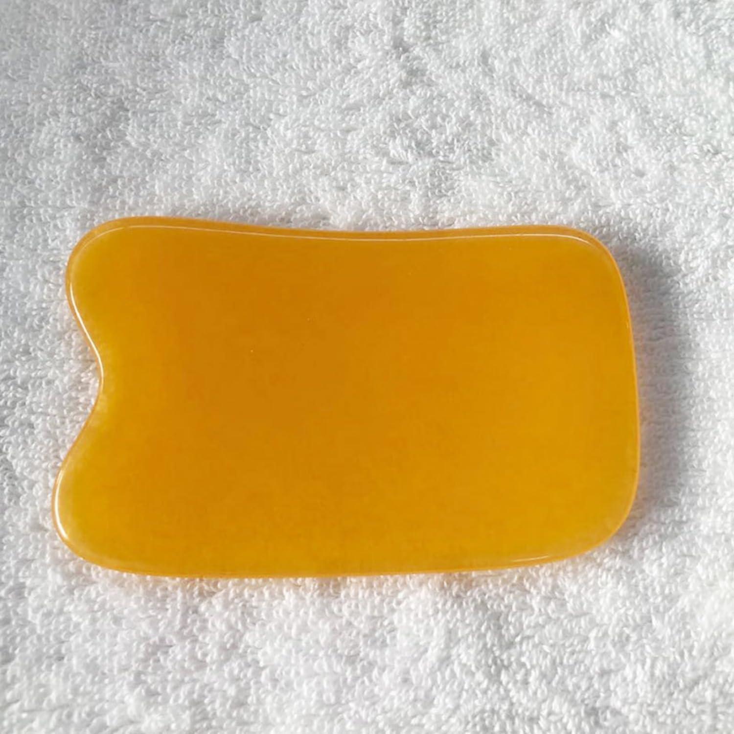 COWRC Gua Sha Facial Tools, Square Guasha Massage Tool for Double Chin & Jawline, Large Gua Sha Board Self-Skin Care Face Tool (Pink)