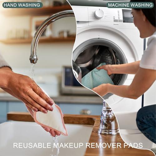 PHOGARY PHOGARY Microfiber Makeup Remover Cloth, 6 Pack Reusable Makeup Eraser Cloth for Face, Microfibre Erase Your Face Washcloths, Make up Cloth Remover Towel - Gentle on Skin (8 x 8in, Green)