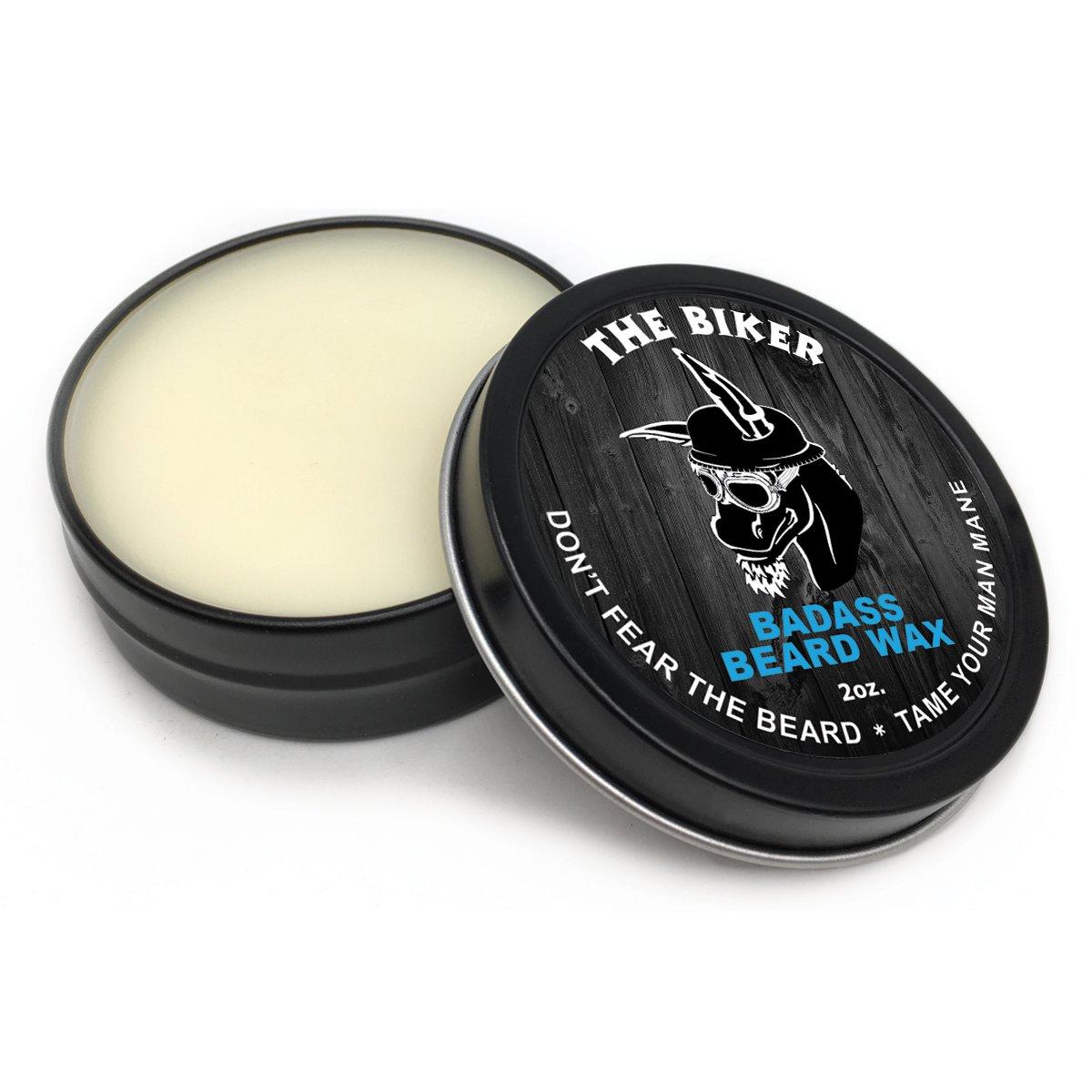 Badass Beard Care Badass Beard Care Beard Wax for Men - The Biker Scent, 2 oz - Softens Beard Hair, Leaves Your Beard Looking and Feeling More Dense
