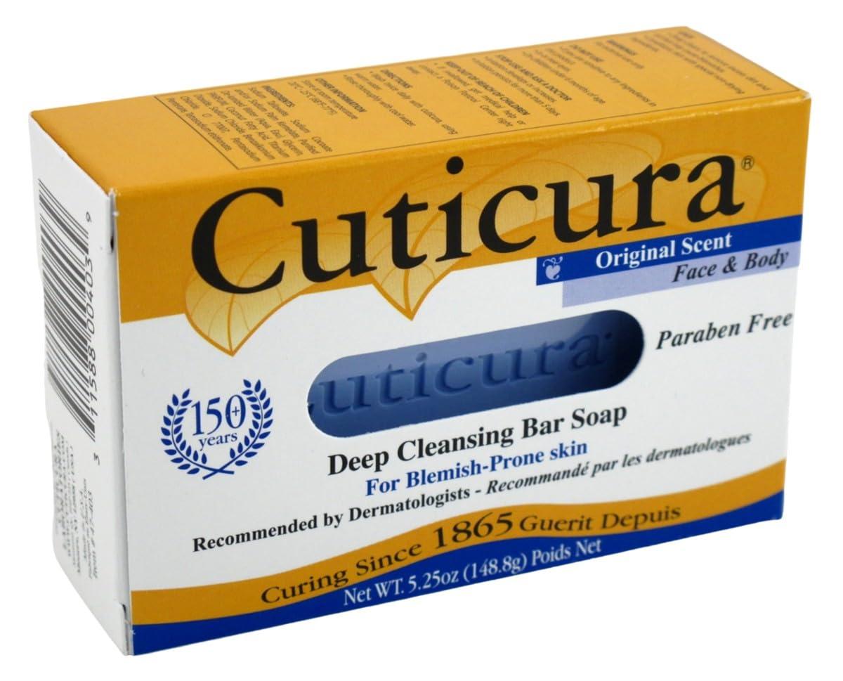 Cuticura Cuticura Deep Cleansing Bar Soap Original 5.25 Ounce (155ml) (Pack of 2)