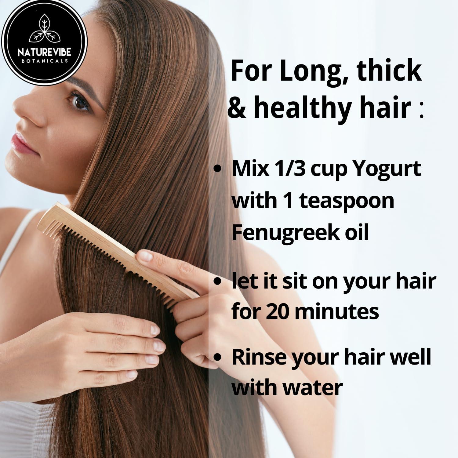 Naturevibe Botanicals Naturevibe Botanicals Fenugreek Oil 32 Ounces | 100% Pure and Natural | Great for Skin Care and Hair Care