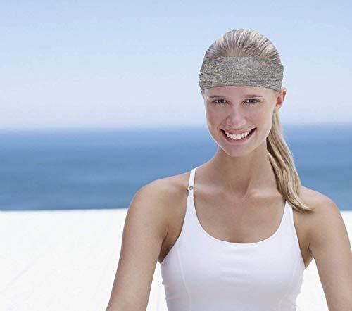 DERAYEE DERAYEE Black Headbands, 6 Pcs Fashion Hair Bands Stretch Elastic Yoga Headband for Women Men Girls Sports Headwraps Non Slip