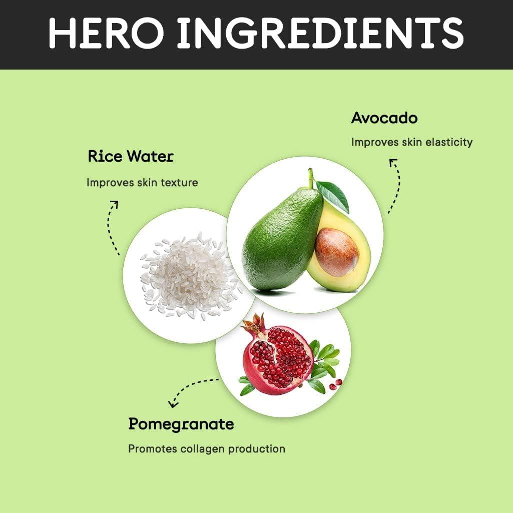 Vel vete Lifestyle Naturallok Botanics Bravocado SPF 50+ PA++++ Sunscreen Gel | Made In Korea I Gel-based Sunscreen, No white cast, UV Shield I With Avocado, Rice, Pomegranate and Vitamin E, Travel Size, 15ml