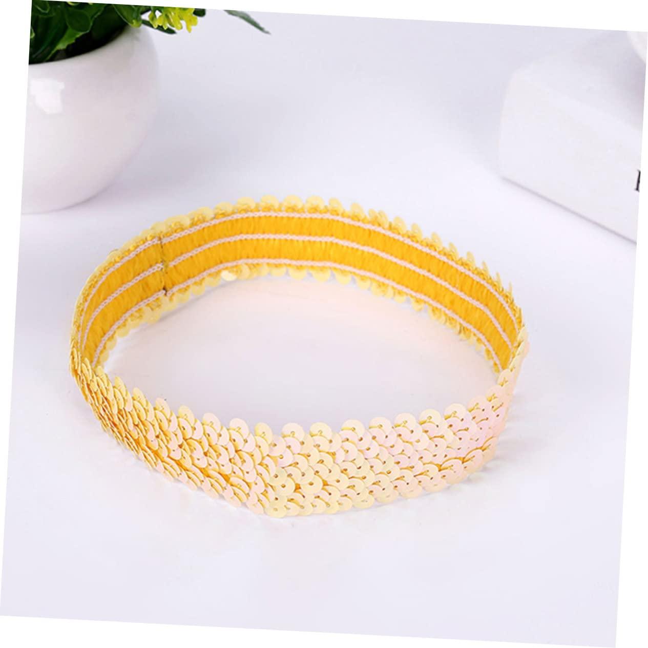 Beatifufu Beatifufu 12pcs Stretch Sequin Headband Yoga Headbands for Women Sparkly Headband Sequin Headbands for Women Headband for Women Glitter Headband Women Headband Fashion Scarf Women\'s Sequins