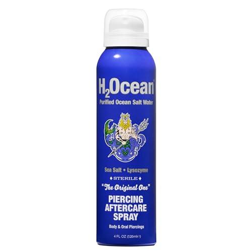 H2Ocean H2Ocean Patented Piercing Aftercare Spray Sea Salt Saline 4oz
