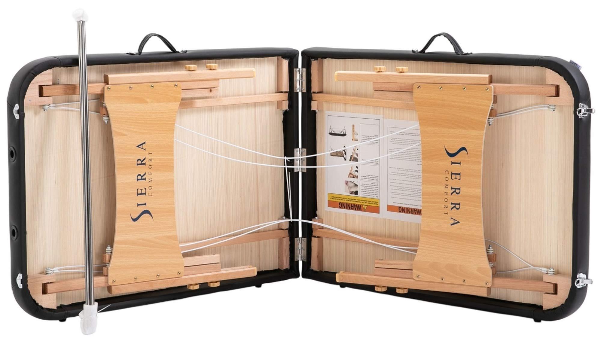 Sierra Comfort SierraComfort Basic Portable Massage Table, Black