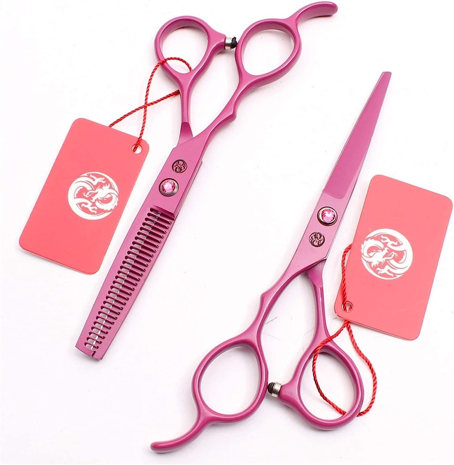 RomildaYuan Professional Left Handed Hairdressing Scissors-Hair Scissors for Left Hand-Stainless Steel Left Handed Hair Cutting Scissor 6.0 Inch