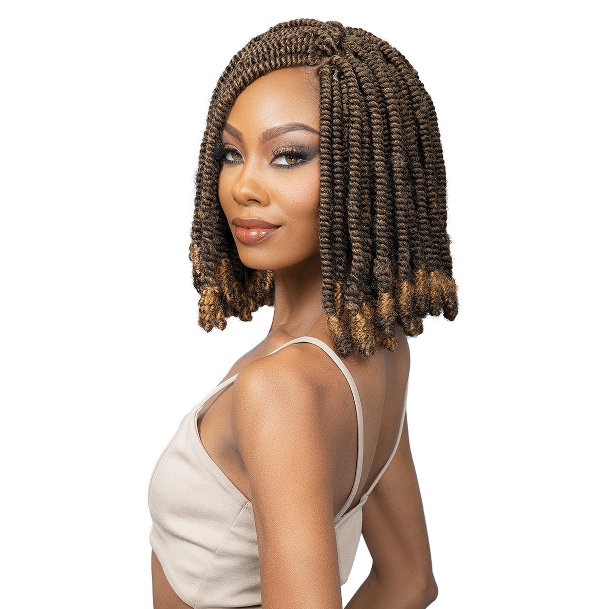 Janet Collection Janet Collection  3X Invisible Locs  Faux Locs with Premade Loc Extensions  Bob Loc  Retwist Look (OET1B/30)