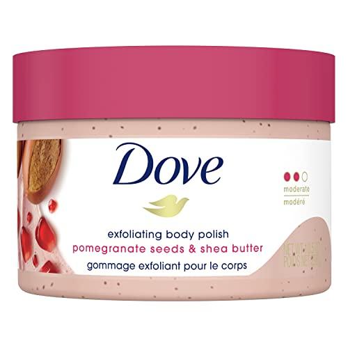 Dove Dove Scrub Pomegranate & Shea Butter For Silky, Soft Skin Body Scrub Exfoliates and Provides Lasting Nourishment 10.5 oz