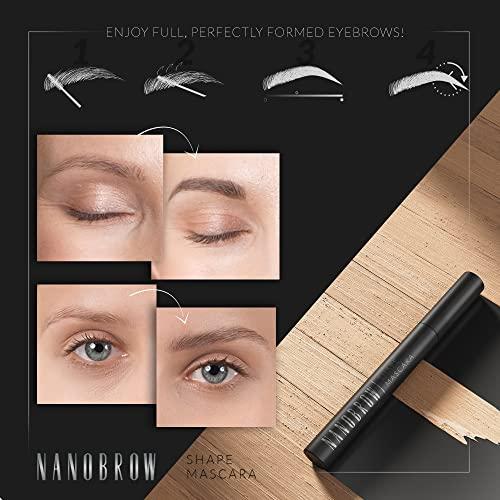 NANOBROW Nanobrow Shape Mascara Light Brown– tinted mascara for eyebrows, perfect brow definition, easy brow styling