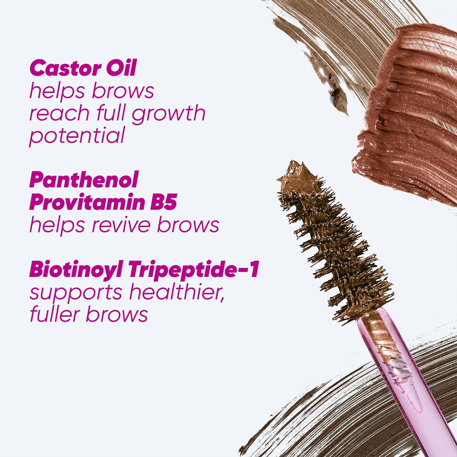 Kosas Kosas Air Brow Tinted Gel with Clean, Vegan Ingredients for Fluffy, Full and Healthy Brows, Longwear (Dark Brown)