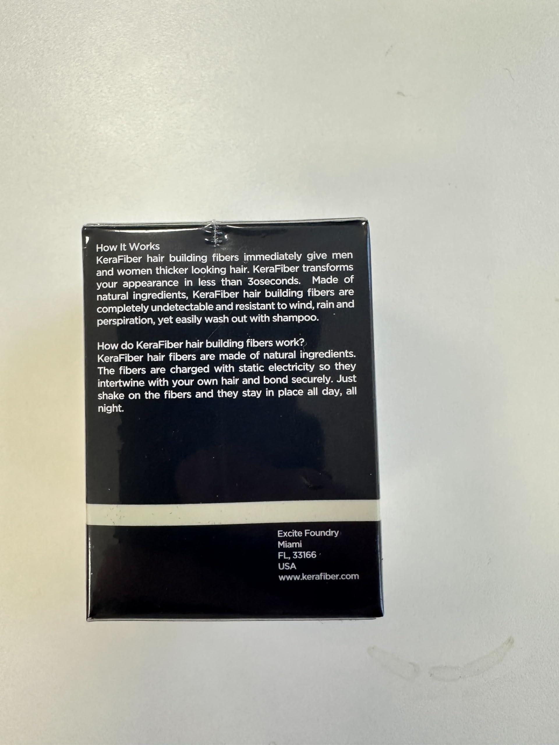 KeraFiber KeraFiber Professional Hair Building Fibres - Natural Keratin Hair thickener Fibres, Hair Powder for Men and Women, Full Head of Hair in 30 Seconds-Hair Fibres Blonde (5g/0.17oz)- Travel Pack