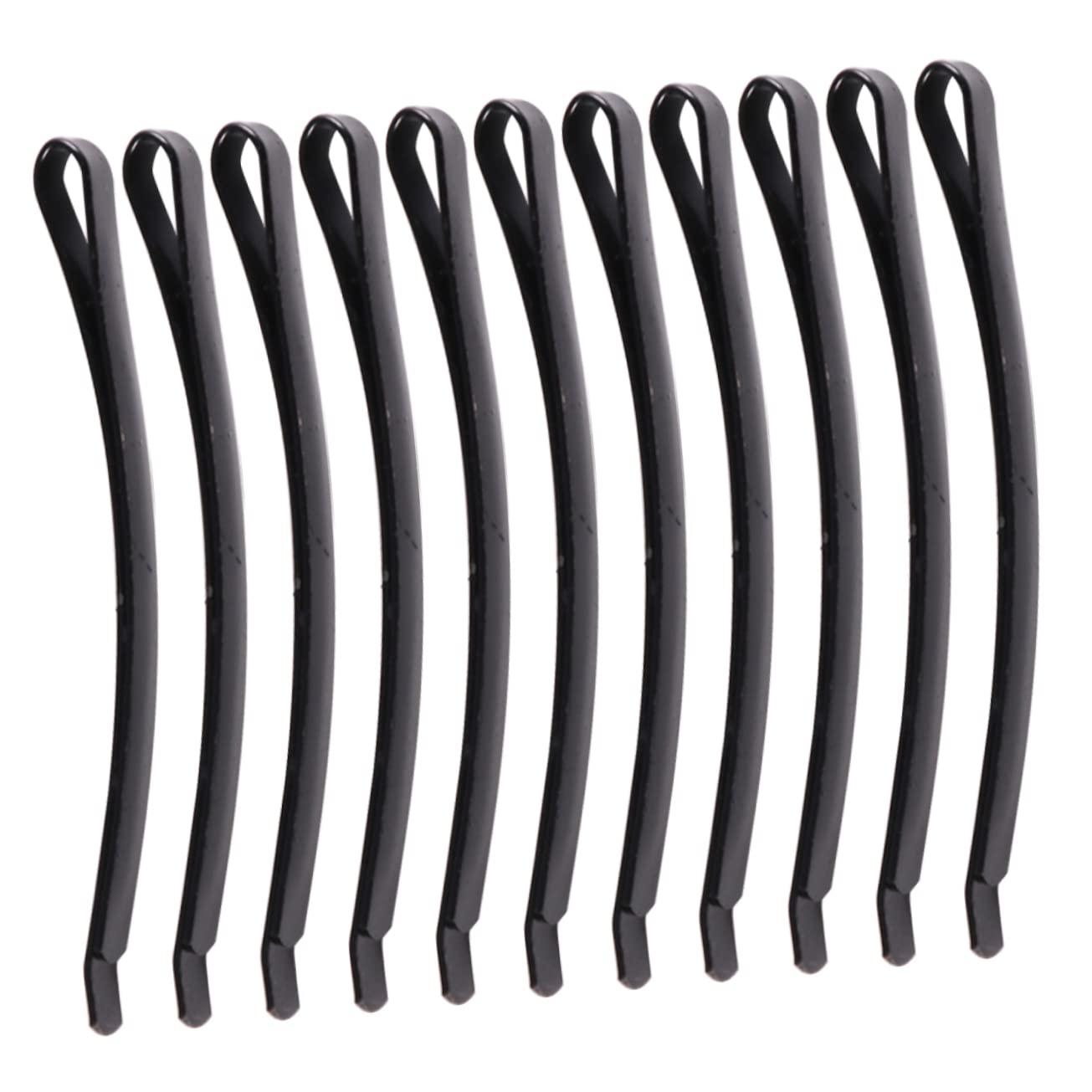 NOLITOY NOLITOY 100 Pcs Side Clip Hair Clip Black Hair Pin Rhinestone Hair Barrettes Fancy Hair Clips Hair Accessory Materials Roller Letter Hair Pins Accessories Black Slides Chiffon Bridal Metal