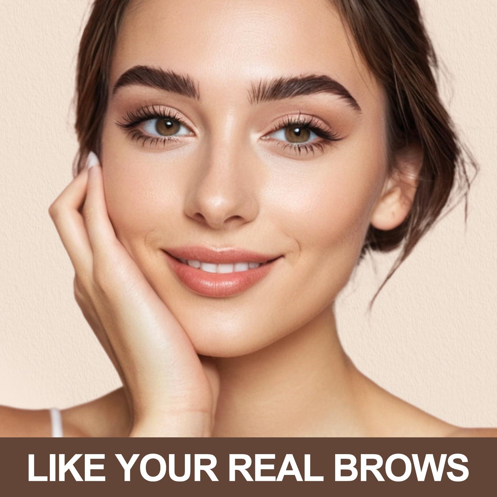 iMethod Eyebrow Stamp Stencil Kit - Eyebrow Powder, Makeup for Natural-Looking Brows, Eyebrow Stamp Kit with 27 Reusable Stencils, Easy to Use, Waterproof & Smudge-Proof, Long-Lasting, Blonde