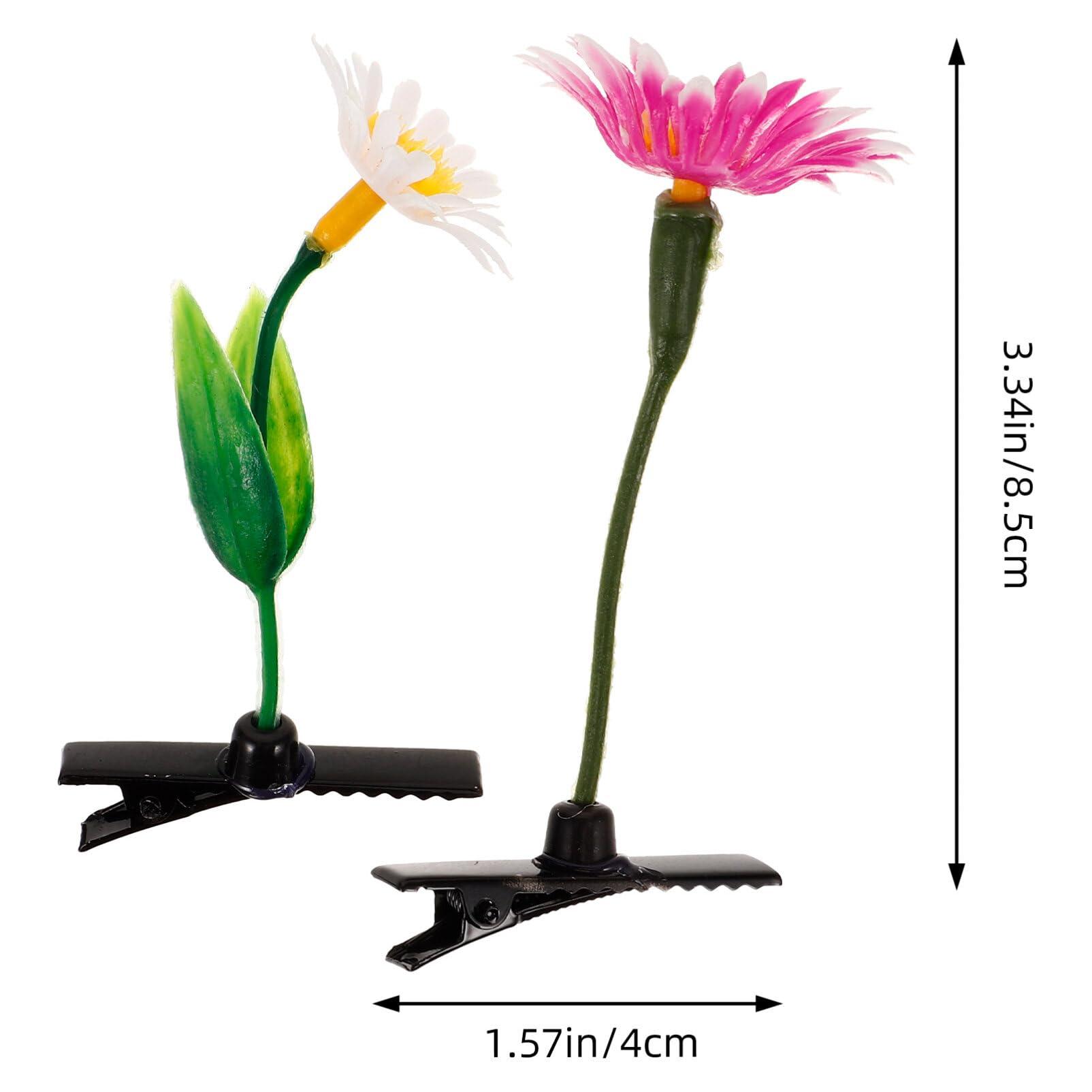 WRITWAA WRITWAA 20Pcs Bean Sprout Hair Clip, Funny Plant Hairpins Flower Plant Hair Clips, Sweet Hair Clips Girls Cute Little Grass Barrette Headwear