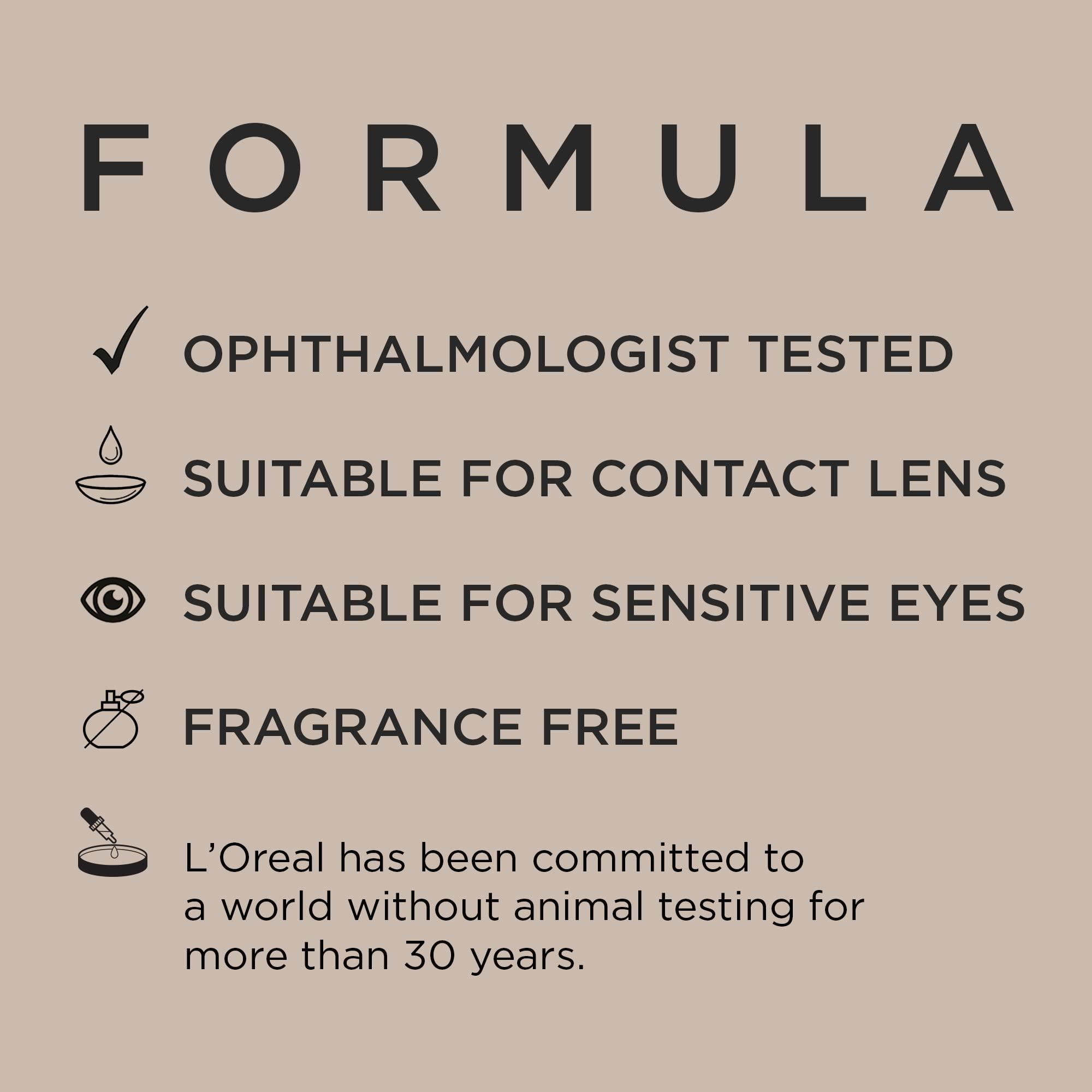 LOral Paris L\'Oreal Paris Makeup Telescopic Original Lengthening, Lash Separating Mascara with Dual Precision Brush, Waterproof, Black, 0.27 Fl Oz., 1 Count (Pack of 2)