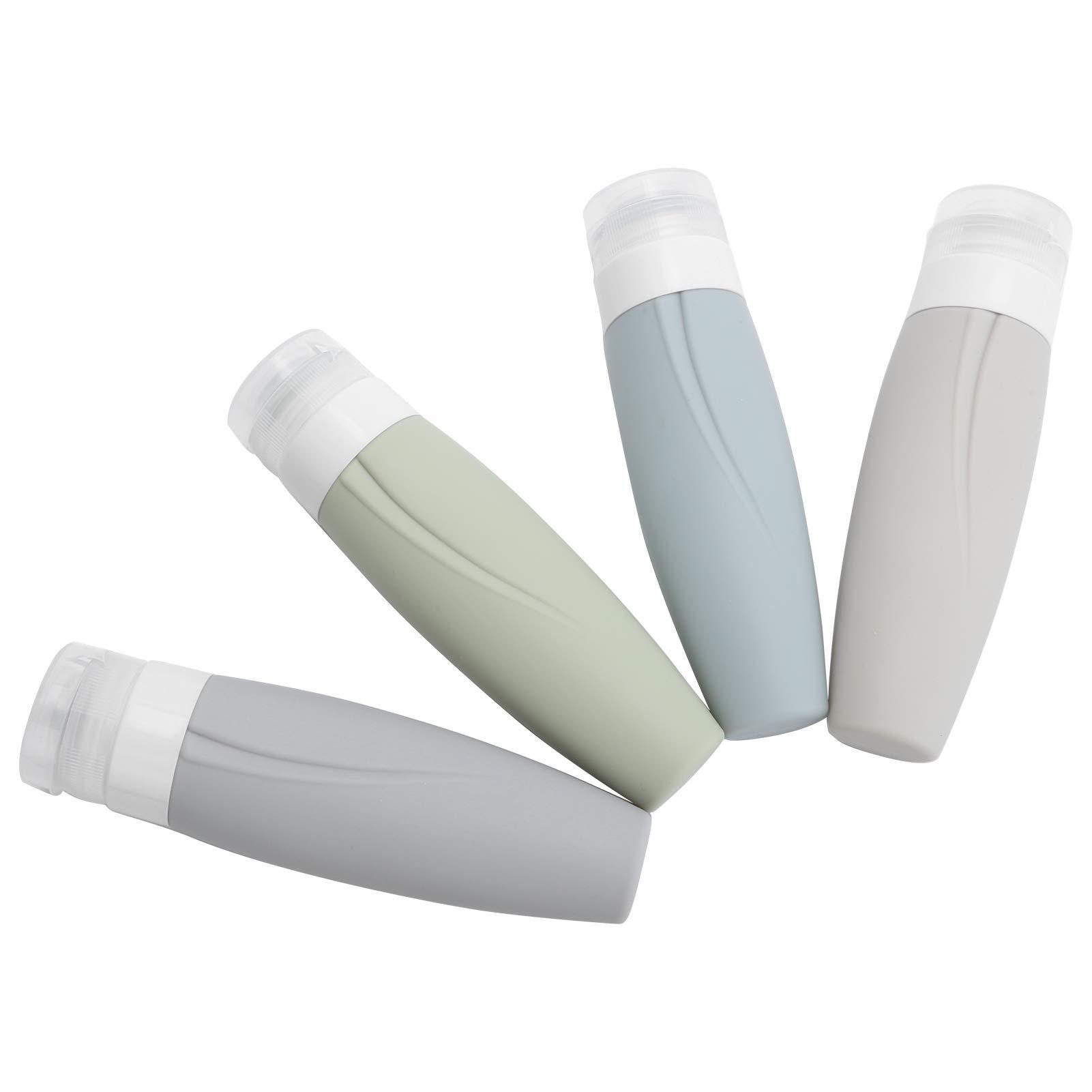 MARURY Travel Bottles, Travel Bottle Set, Make up Containers Empty Dispenser Bottle Silicone Refill Container Shampoo Body Wash Travel Bottle