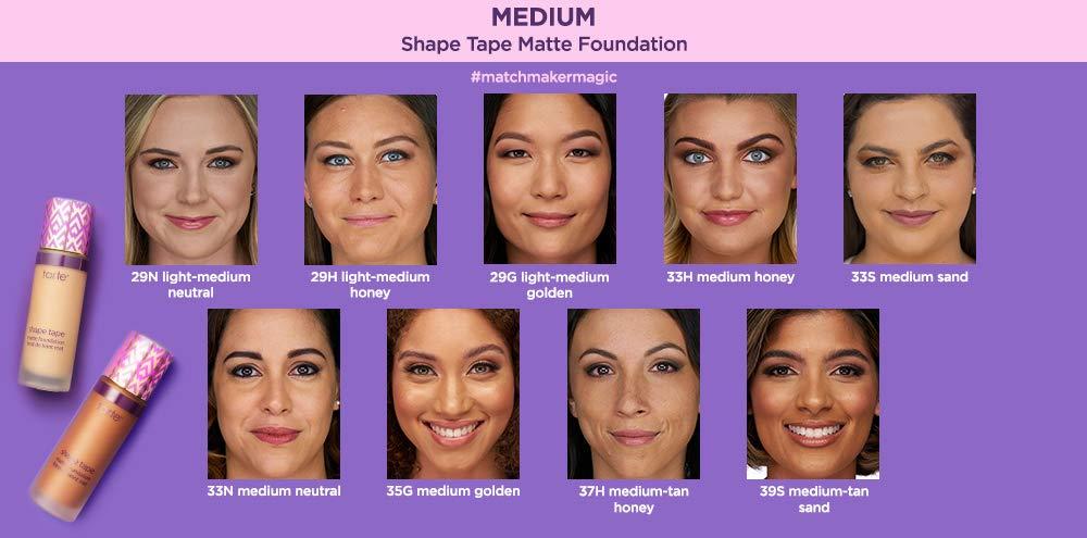 Tarte Tarte Double Duty Beauty Shape Tape Matte Foundation - 37H Medium-Tan Honey