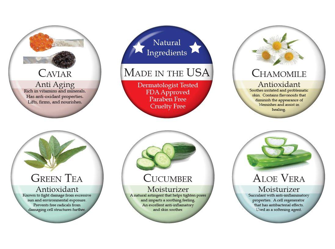 TRSDIANA TRSDIANA DMAE Anti-Aging Moisturizer - Premium Anti-Aging, for Face and Neck, Moisturizes, perfect for Oily, Dry, and Sensitive Skin, Natural Blend of Vitamin E, Caviar, Aloe, Green Tea Antioxidant,