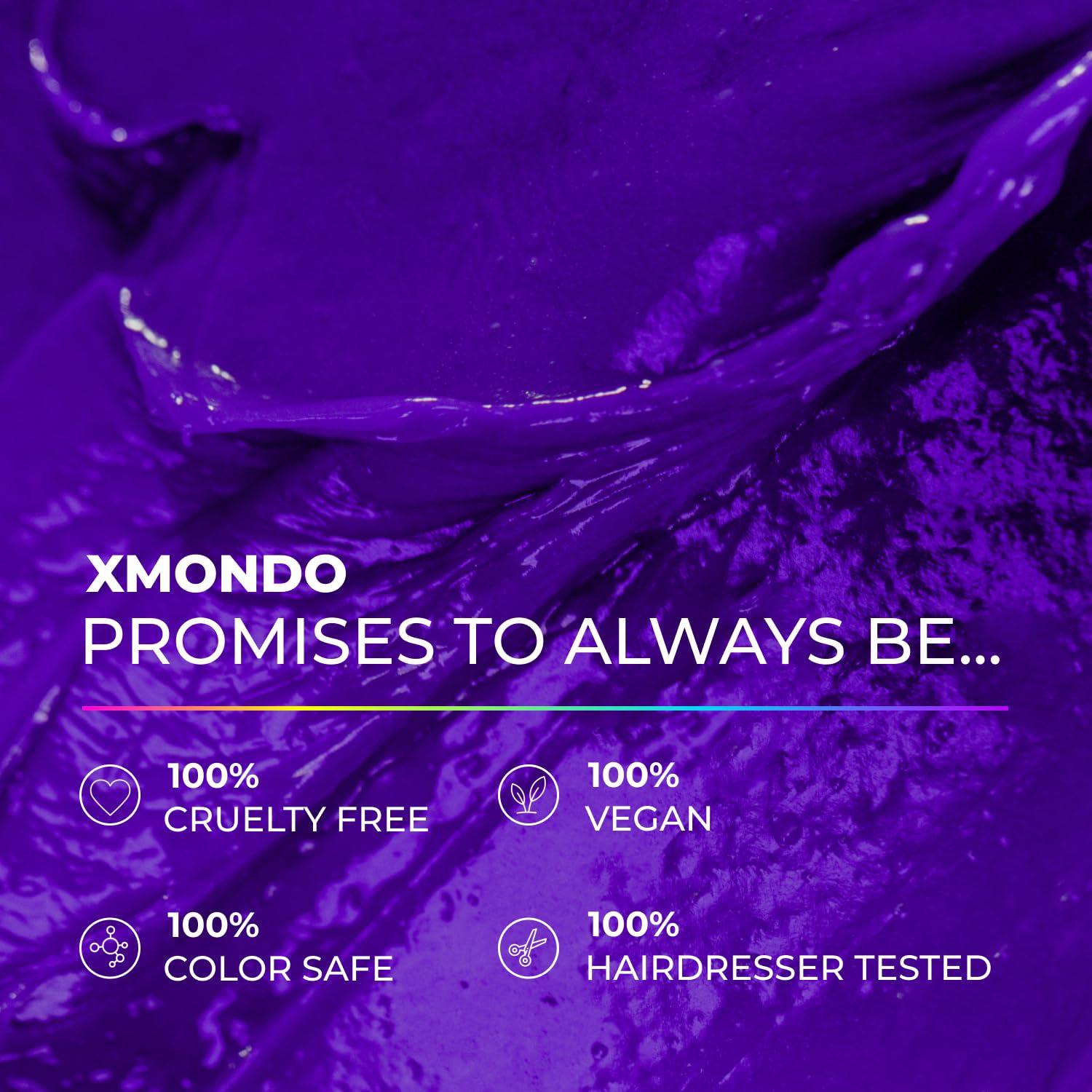 XMONDO XMONDO Hair Supernova Blonde Toning Reparative Mask, Vegan Formula with Jojoba Oil, Reducing Brassy and Yellow Tones on Blonde, Highlighted, and Gray Hair Colors, 8 Fl. Oz