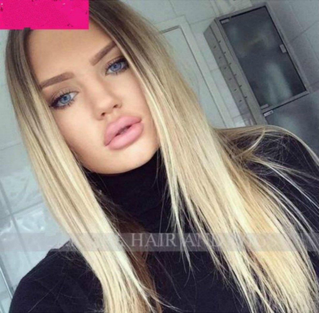 Obzer USA Obzer USA Wig Ombre wig Blonde wigs Straight Hair extensions Synthetic wigs cosplay wigs For Women