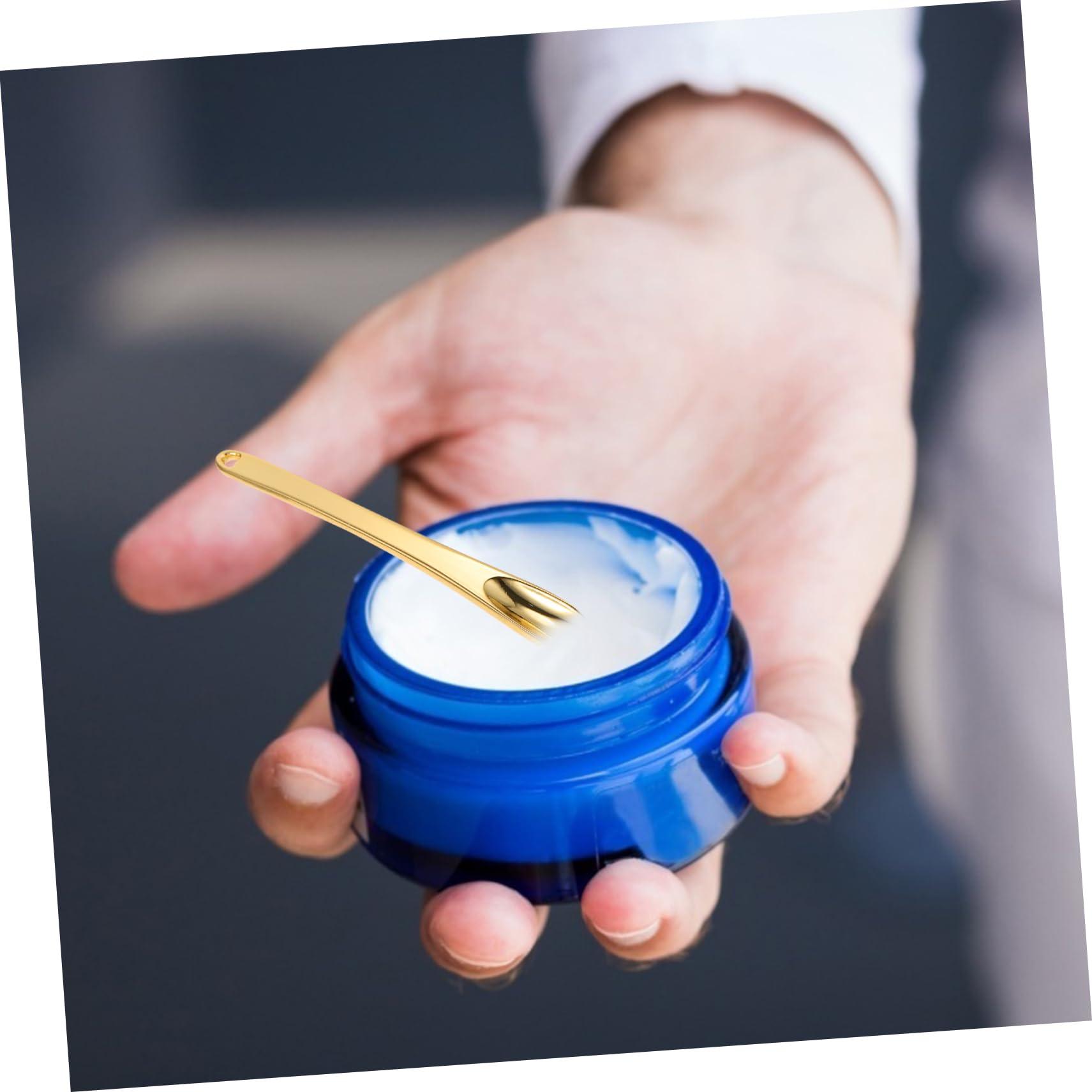 balacoo Balacoo 15 Pcs Face Cream Scoop Small Face Spoon Portable Makeup Beauty Scoop for Facial Cosmetic Makeup Bottle Spatula Massage Cosmetic Bottles Miss Environmental Protection Zinc Alloy