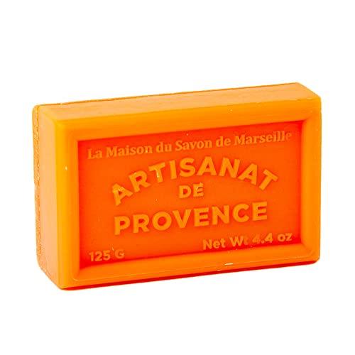 Maison du Savon French Soap - Traditional Savon de Marseille - Orange 125g