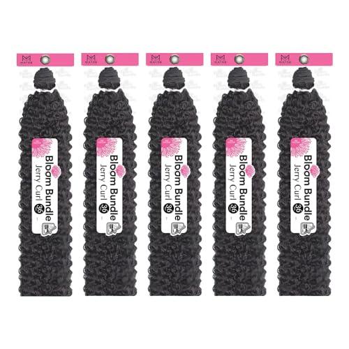 Mayde Beauty Mayde Beauty Bloom Bundle Weave JERRY CURL 36\" (5-Pack, 530 Medium Burgundy)