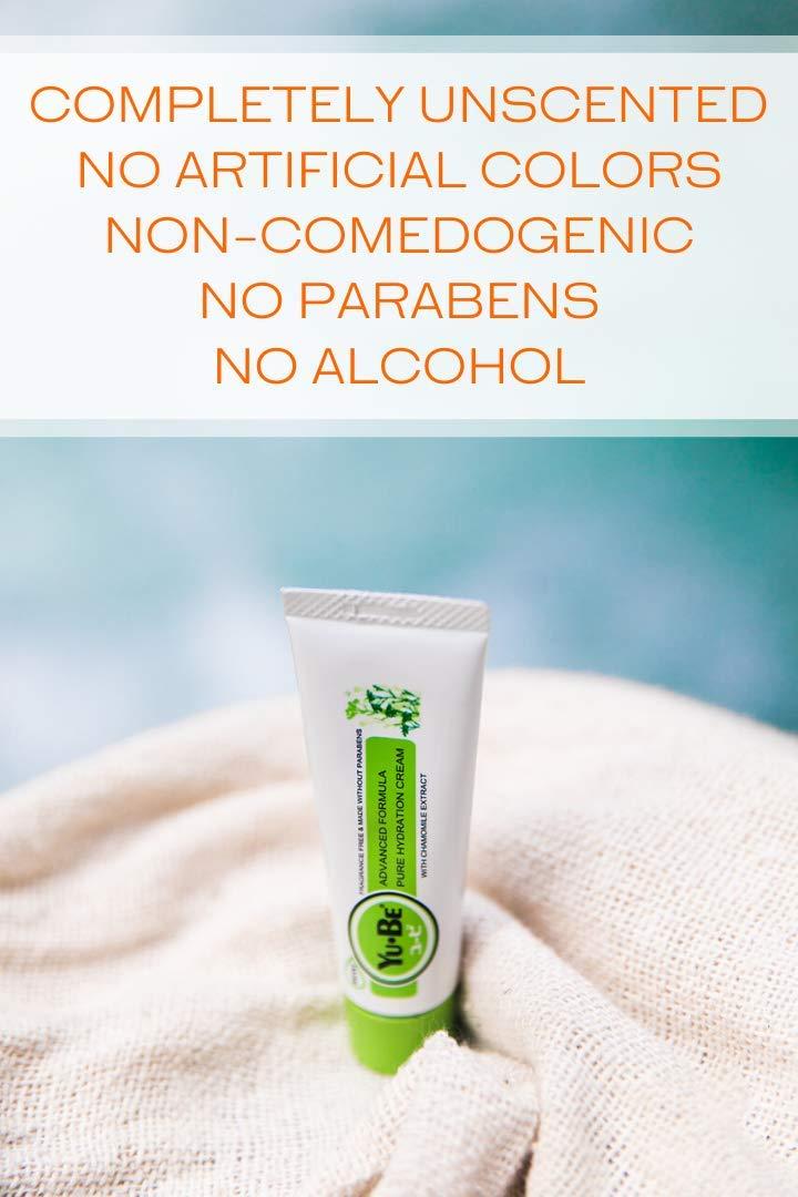 Yu-Be Yu-Be Advanced Formula Pure Hydration Cream - Daily Oil & Fragrance Free Moisturizer to Hydrate & Soothe Sensitive Skin | Moisturizing Lotion Safe for All Skin Types & for Face, Body, & Hands