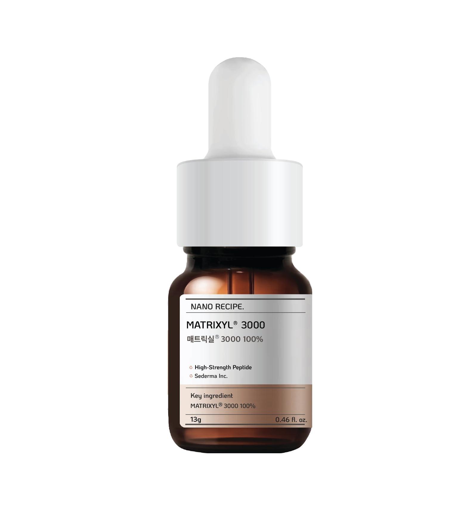 Nano Recipe Versatile 100% Matrixyl 3000 Concentrate from Sederma, France - Add 1-2 Drops to Any Skincare Routine