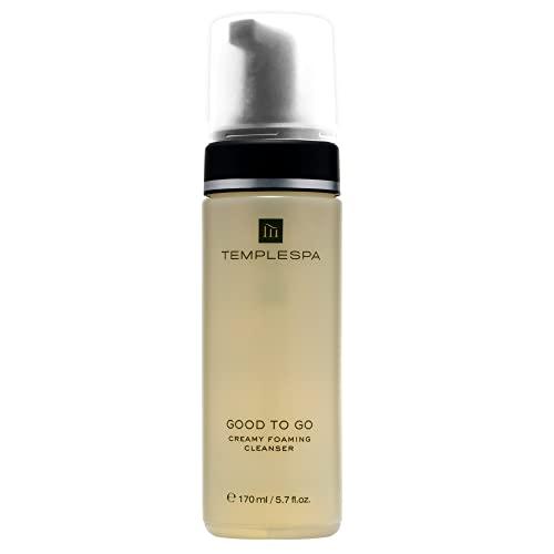 TEMPLESPA TEMPLESPA | GOOD TO GO | Creamy Foaming Face Cleanser for Normal Skin, Lightweight Nutritious Formula to Maintain Skin Balance & Clean, Natural Ingredients, Cruelty-Free, Vegetarian, 5.7 fl.oz.