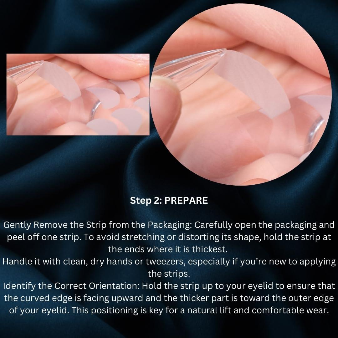 SeeRa SeeRa: Instant Lifting Eyelid Tape for Hooded & Droopy Eyes - Hypoallergenic, Waterproof, Invisible Eye Lift Strips, Non-Surgical, Eyelid Lifters & Stickers (4mm-7mm) (5mm-Intermediate)