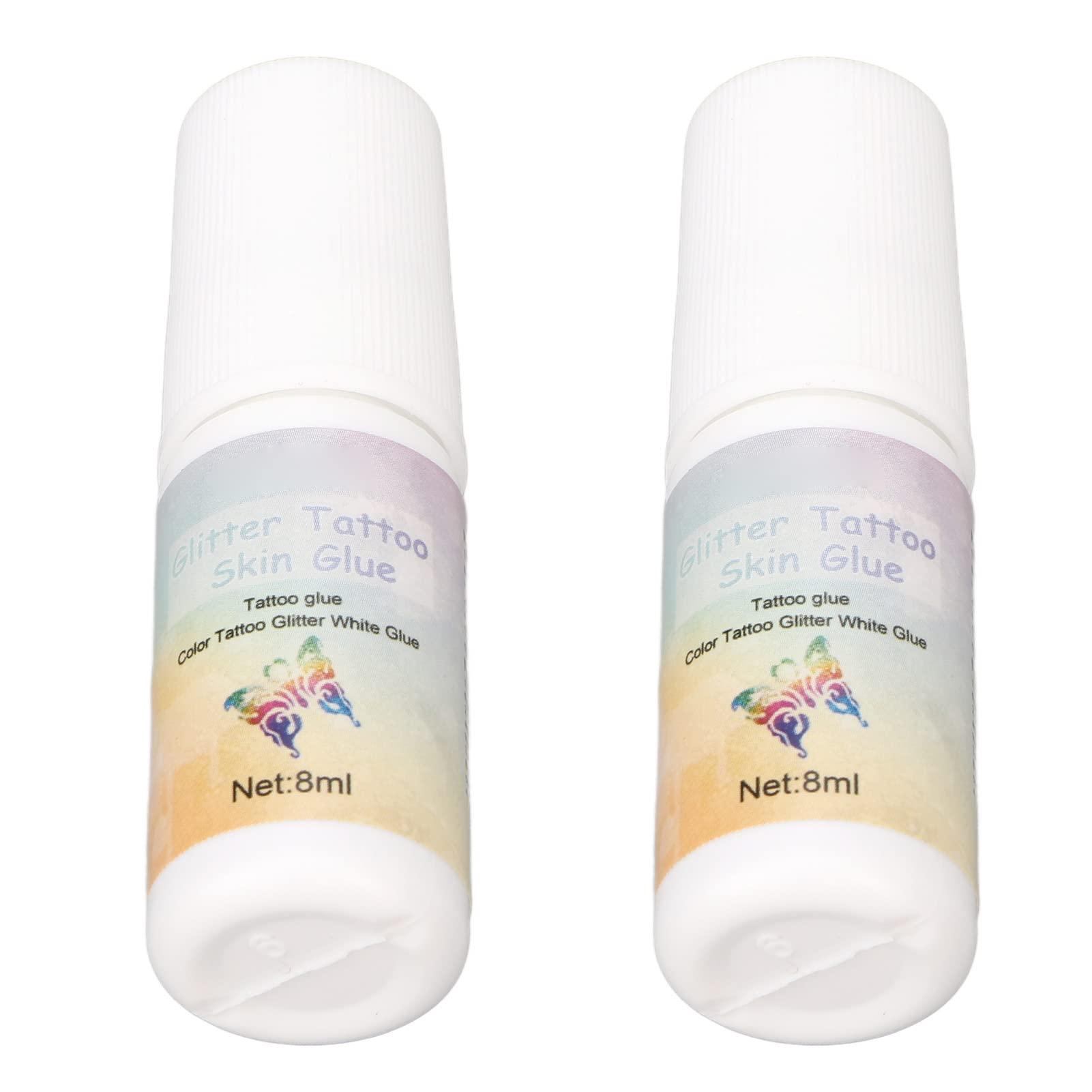 Airshi Glitter Body Skin Glue, Skin Friendly Glitter Makeup Glue Prevent Fall Off Removable Safe High Adhesive for Stages